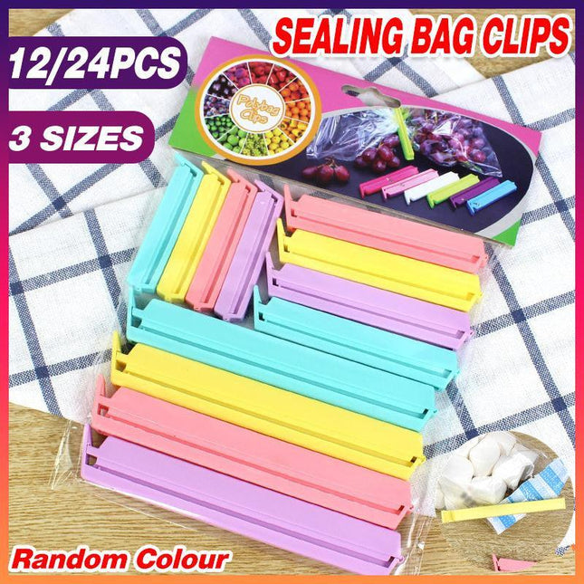 Plastic Sealing Bag Clip Sealer Clamp Kitchen Storage Food Snack Chips Seal Tool - Aimall