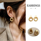 Vintage Metal Hoop Earrings Trendy Fashion Jewellery Women Elegant Gift