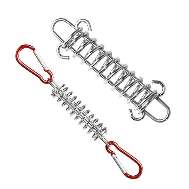 1-15PCS Outdoor Camping Tent Spring Wind Rope Buckle Fix Hook Buckles Silver Red