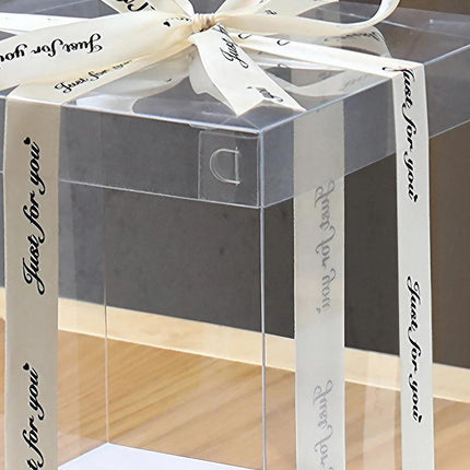 20 PCS Clear Treat Box Box Portable Cake Display Transparent Birthday Cake - Aimall