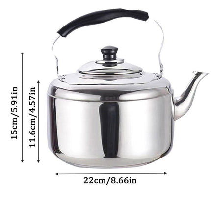 Large Capacity Stainless Steel Kettle for Home Restaurant Induction Cooker Safe