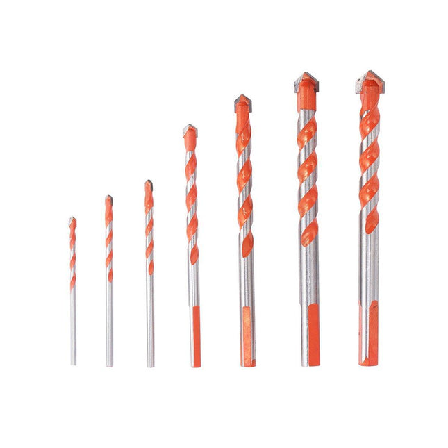 7 PCS Drill Bits Set Metric Metal Twist Cobalt HSS Steel Case 3-12mm Coated Tool - Aimall