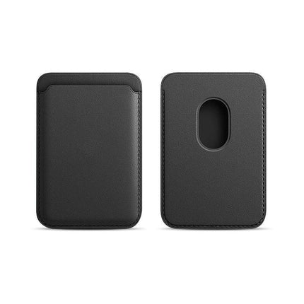 Magnetic Card Holder For Magsafe iPhone 14 13 Pro Max Leather Wallet Card Pocket - Aimall