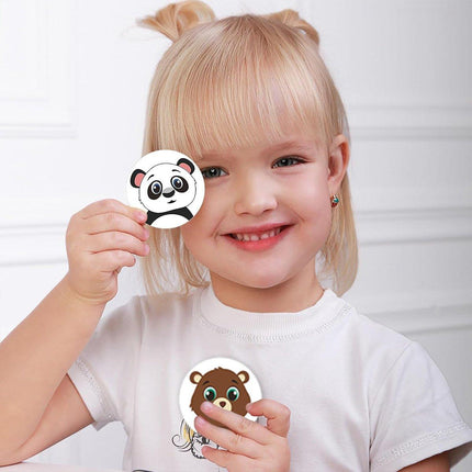 2 Rolls Animal Thank You Stickers for Toy Packaging and Decorative Gift Labelling