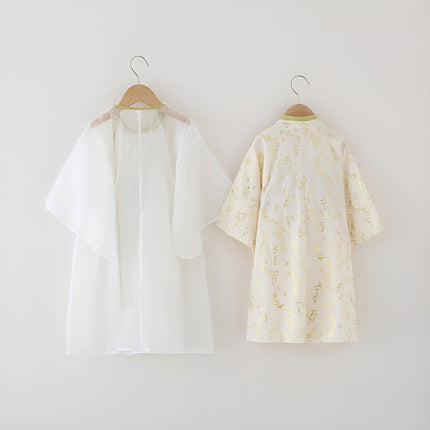 Boy Hanfu Ancient Style Big Sleeve Shirt Chinese Spring Autumn Outfit