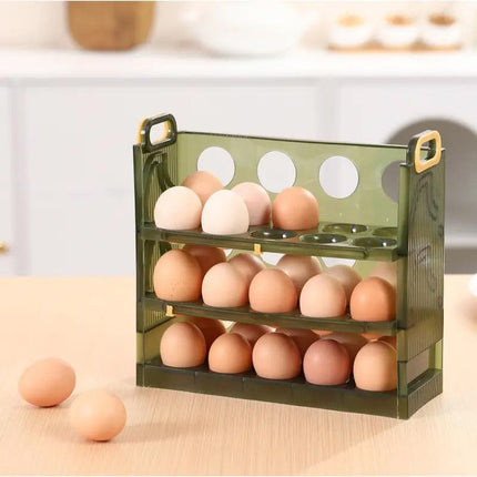 Refrigerator Egg Organizer Side Door Storage Tray Egg Carton Holder Kitchen Box