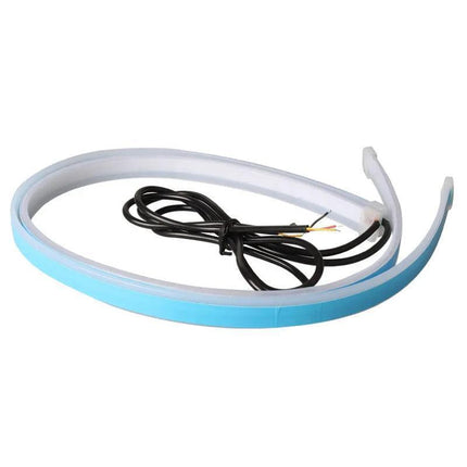 2x 60CM Car LED Strip DRL Turn Signal Switchback Indicator Daytime Running Light - Aimall