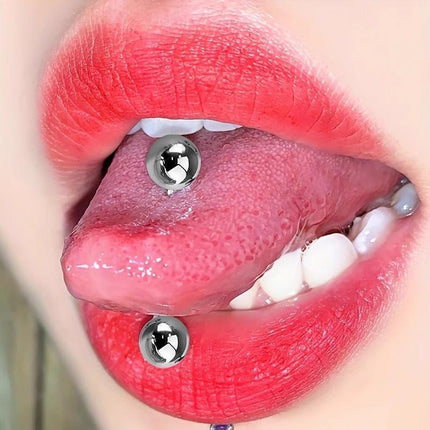 Hypoallergenic Body Piercing Jewelry Ear Bone Studs and Tongue Barbell Studs