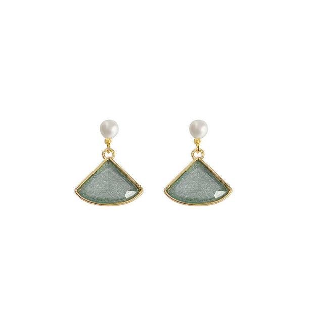 Mori Ginkgo Leaf Earrings Vintage Jewelry for Women Nature Inspired Stud Earring