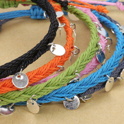 Boho Chic Woven Bracelet Anklet Adjustable Three Piece Beach Ornament