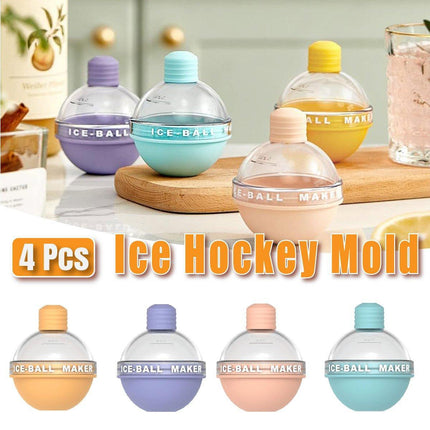 4Pcs Light Bulb Silicone Ice Ball Maker Mold for Whiskey Ice Mould Ice Cube Tray