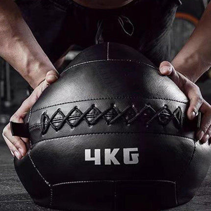 Non-Elastic Soft Squat Wall Ball for Solid Gravity and Balance Training Workouts