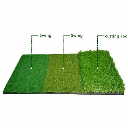 3in1 Golf Training Mat Portable Hitting Practice Driving Range Training Tool