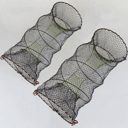 2PCS Shrimp Crab Lobster Fishing Net Fish Trap Cage for Carp Crucian Breeding