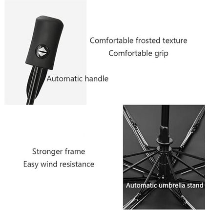 Vintage Rose UV Protection Automatic Manual Tri-fold Sun Rain Umbrella Sunshade