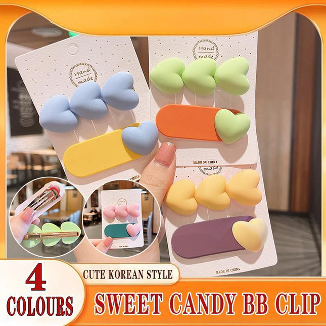 2X Sweet Candy Color Cute Korean Style Hair Clip BB Clip Female Hairpin Headwear - Aimall