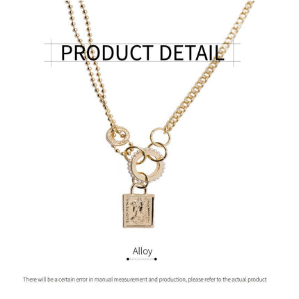Vintage Gold Necklace Elegant Jewelry Women Classic Beauty Statement Piece