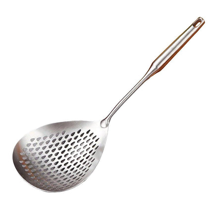304 Stainless Steel Kitchen Colander Long Handle Noodle Dumpling Strainer Spoon