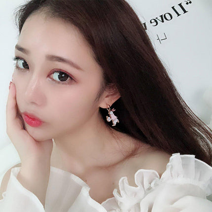 Geometric Cartoon Earrings Cute Fun Fashion Jewelry Gift for Daily Wear