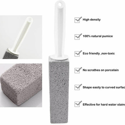 Pumice Stone Wand Tile Cleaning Stains Brush Cleaner Tool Toilet Bowl Bathtub