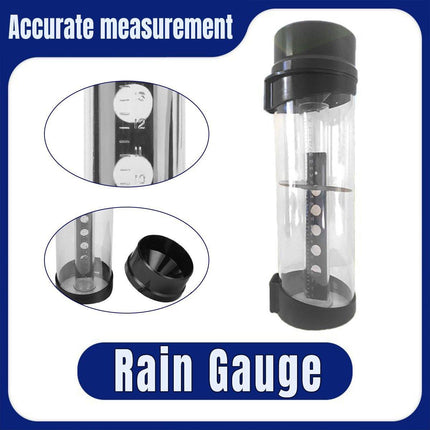 Outdoor Rain Gauge Weather Station Rainfall Measuring Collector for Garden Yard