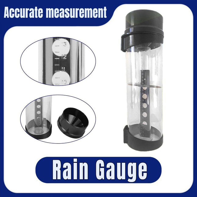 Outdoor Rain Gauge Weather Station Rainfall Measuring Collector for Garden Yard