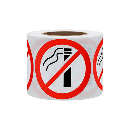 2Rolls Self Adhesive Non Smoking Stickers for Home Office Door Window Decoration