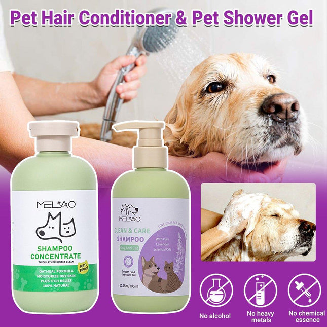 Pet Body Soap Bath Lotion Hair Protecting Knotted Cat Dog Shampoo Conditioner - Aimall