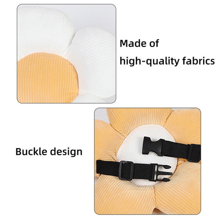 Plush Headrest Neck Pillow Cute Flower Cushion Soft Travel Support for Neck Rest