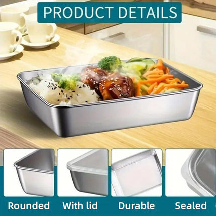 6pcs Food Storage Containers with Lids Kitchen Organizer Fresh Box Set BPA-Free