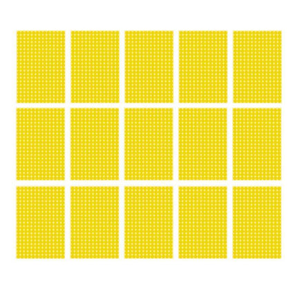 8/13/25/50mm Colour Sticker Dots Adhesive Round Labels Circular Scrapbooking Yellow - Aimall