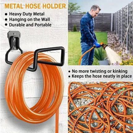 Garden Patio Storage Hooks Heavy Duty Hose Holder Organiser Wall Mount Hooks