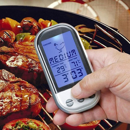 BBQ Food Meat Thermometer Tool Digital Wireless Oven Probe Grill Kitchen Cooking - Aimall