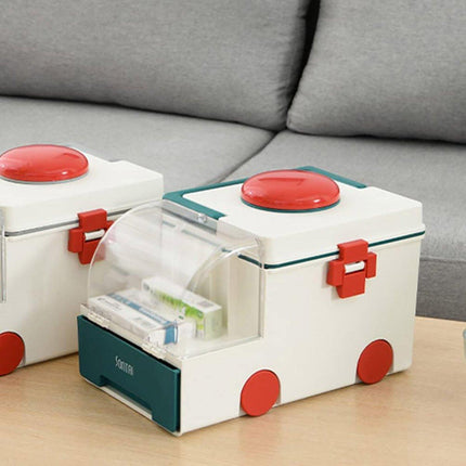Portable Household Medical Kit First Aid Box Family Emergency Medicine Storage