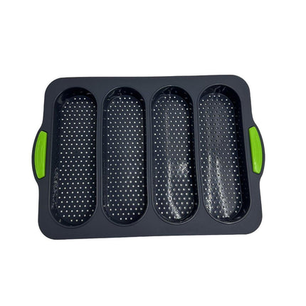 Four-hole Oval Bread Mold Rectangle Non-stick Toast Bread Baking Mold Loaf Pan