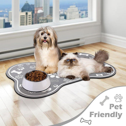 Pet Feeding Mat Non-slip Diatom Mud Absorbent Dirt-resistant Waterproof Placemat