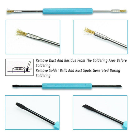 6pcs Soldering Iron Repair Kit Welding Fluxing Tools for Electronics Maintenance