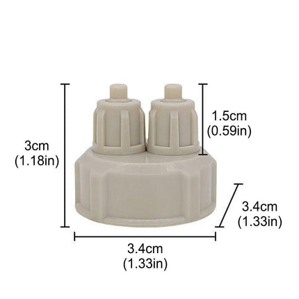 10pcs Aquarium CO2 Generator Bottle Cap Fish Tank DIY Air Diffuser Valve Guage