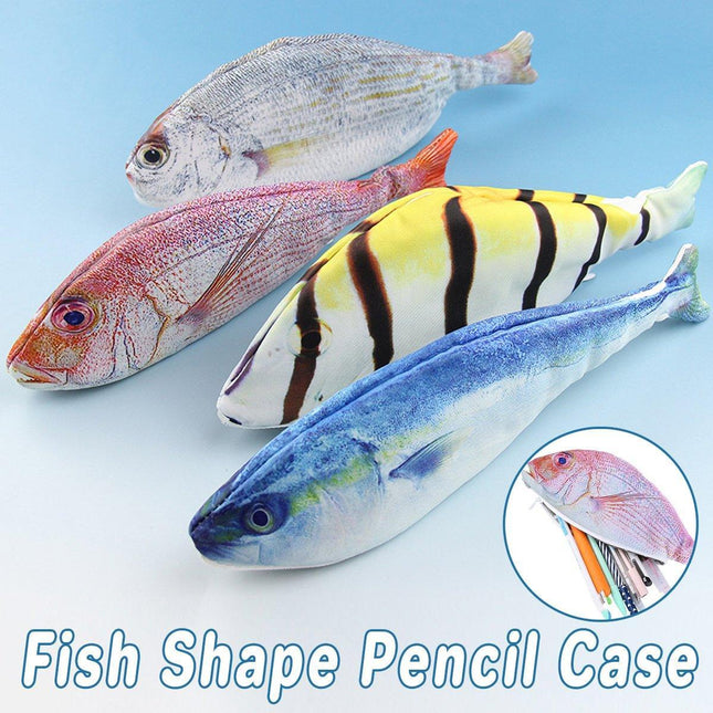 Creative Simulation Fish Pencil Case Large Capacity for Students Stationery Case