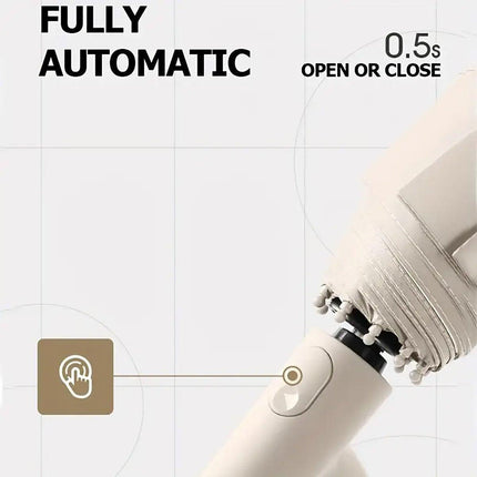 Automatic Folding UV Protection Umbrella Unisex Dual Purpose Rain Sun Umbrella