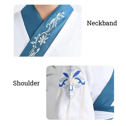 Traditional Chinese Conjoined Hanfu for Boys and Girls Elegant Festival Outfit