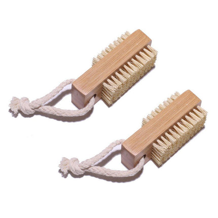 2pcs Nail Cleaning Brush Manicure Tool Set for Hands and Nails Care Essentials