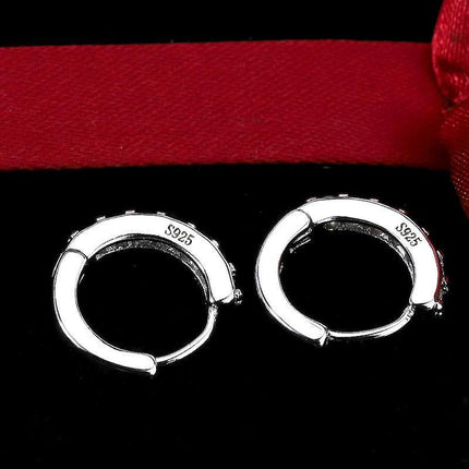 Korean Style Round Earrings for Women Fashion All Matching Buckle Jewelry
