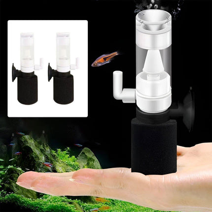 Compact Mini Aquarium Filter 3 in 1 Water Filter Aerator for Fish Tanks Quiet