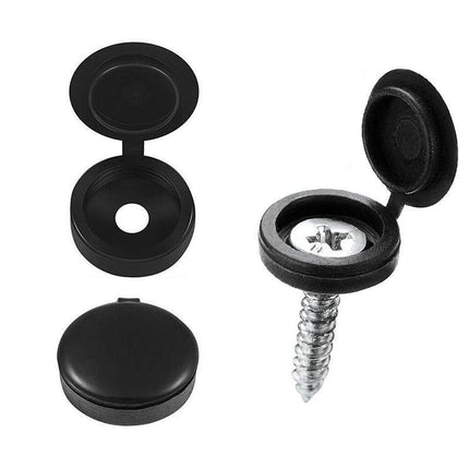 100/200X Plastic Screw Cover Caps Holes Cams Furniture Kitchen Button Nuts Bolts - Aimall
