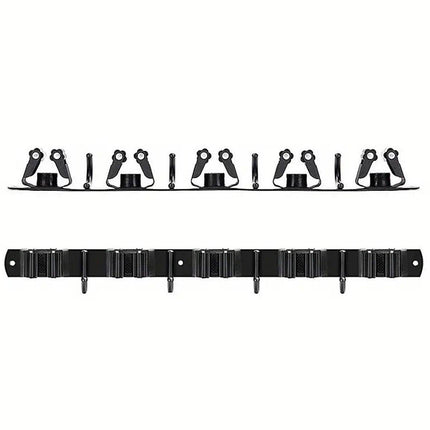 Punch-free Wall Mounted Mop Rack Nail-free Storage Rack Multi-use Mop Holder