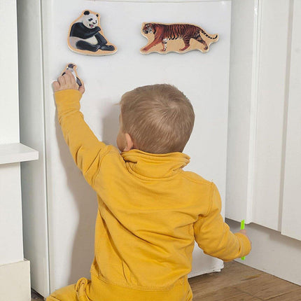 Animal Magnetic Fridge Stickers Educational Chalkboard Magnets for Kids Learning