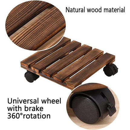 Removable Flower Stand Bonsai Pot Tray Base Plant Holder for Indoor Outdoor Use