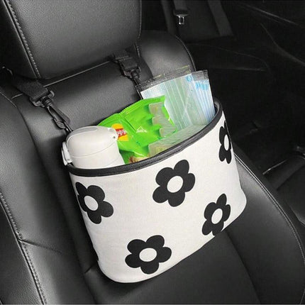 Car Seatback Trash Can Multifunctional Hanging Storage Box Clutter Organisation