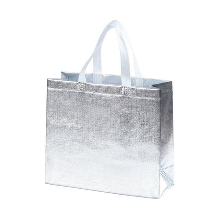 25PCS Embossed Non-Woven Tote Bag Fashion Shopping Gift Packaging Bag